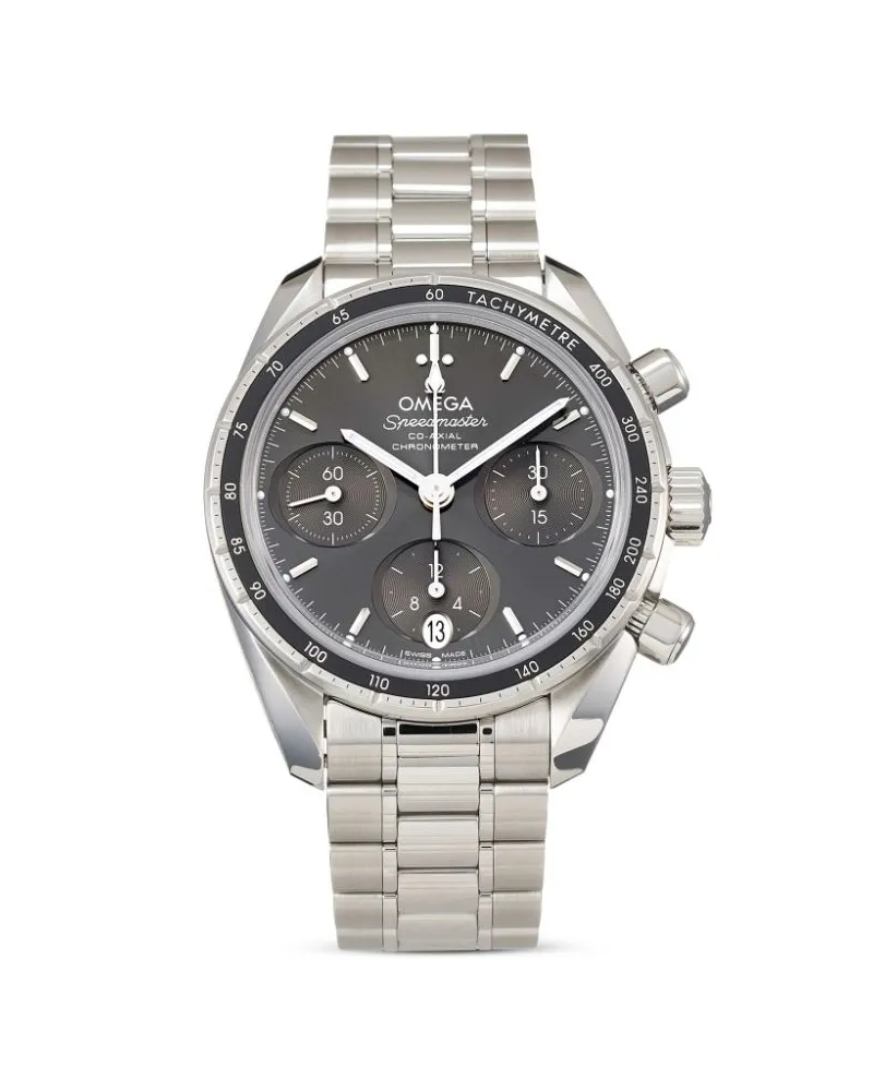 Omega 2024 Ungetragener Speedmaster Co Axial Chronograph 38mm Grau