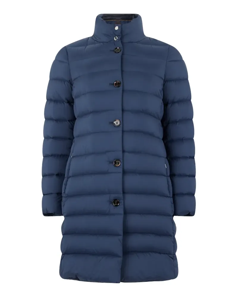 MOORER Aphelia-S3 padded high-neck oversized coat - Blau Blau