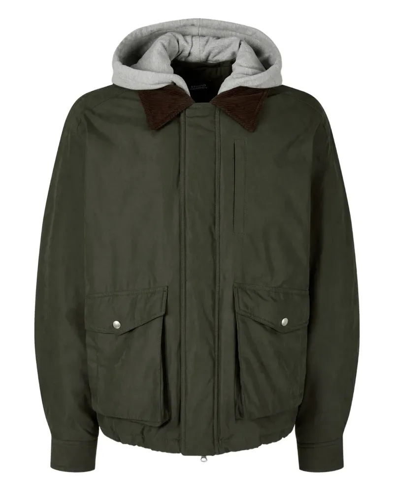 STUDIO TOMBOY corduroy-collar bomber jacket - Grün Grün