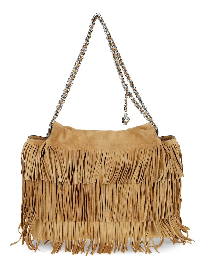 Tory Burch Fleming fringed tote bag - Braun Braun