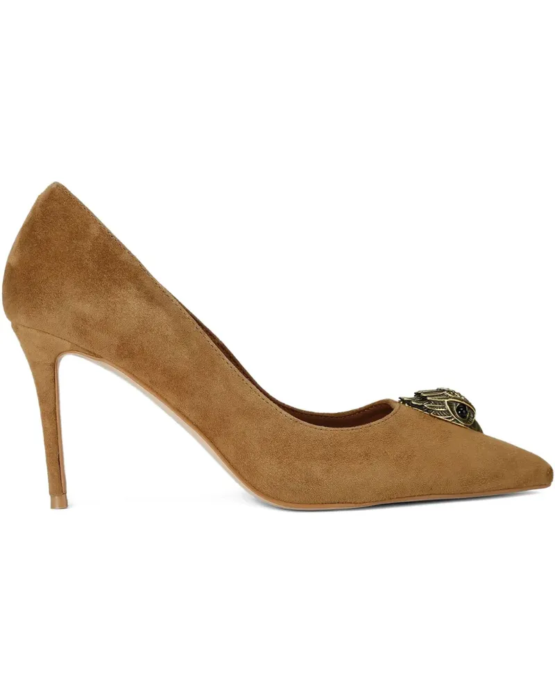 Kurt Geiger Spitze Belgravia Eagle Court Pumps 85mm - Braun Braun