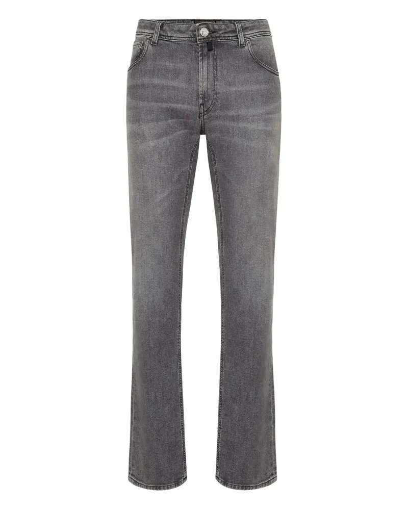 Billionaire Five-Pocket-Jeans mit Stickerei - Grau Grau