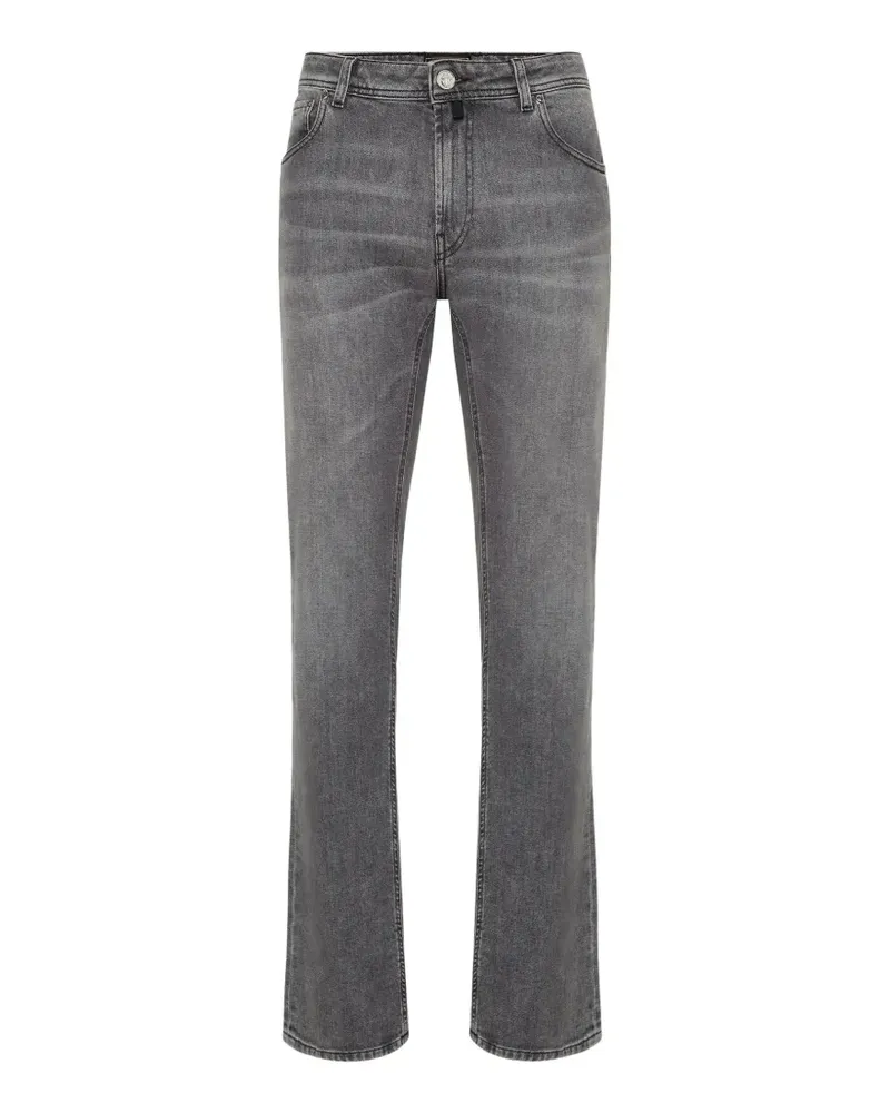 Billionaire Five-Pocket-Jeans mit Stickerei - Grau Grau