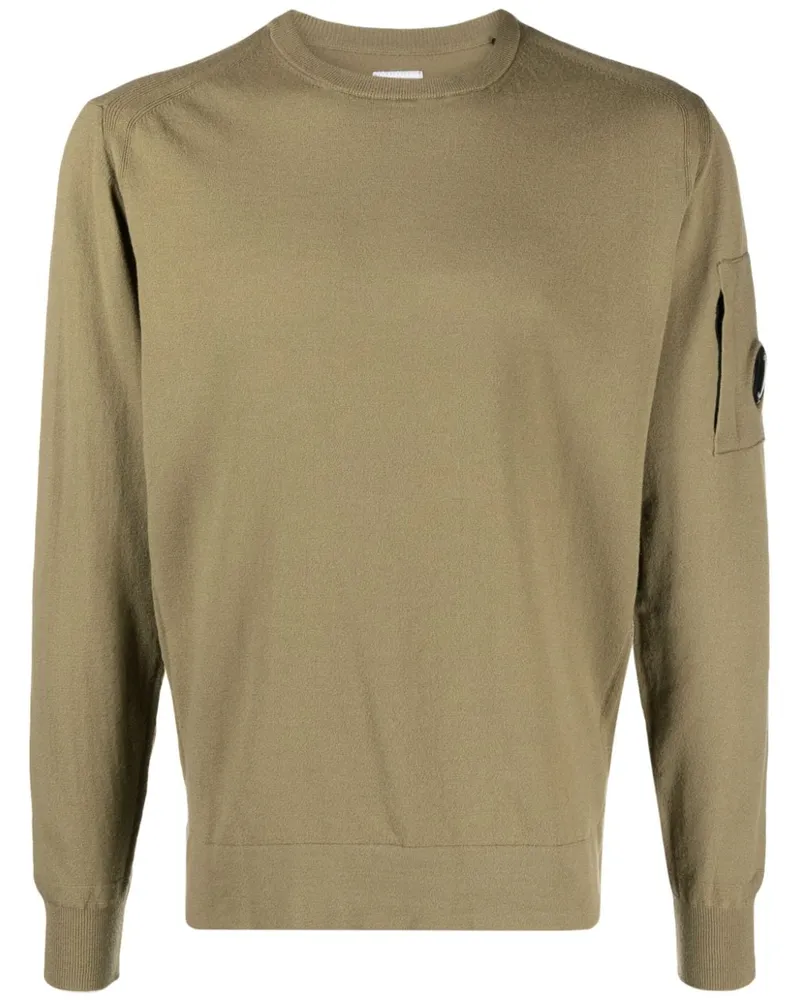 C.P. Company Sweatshirt mit Linsen-Detail - Braun Braun