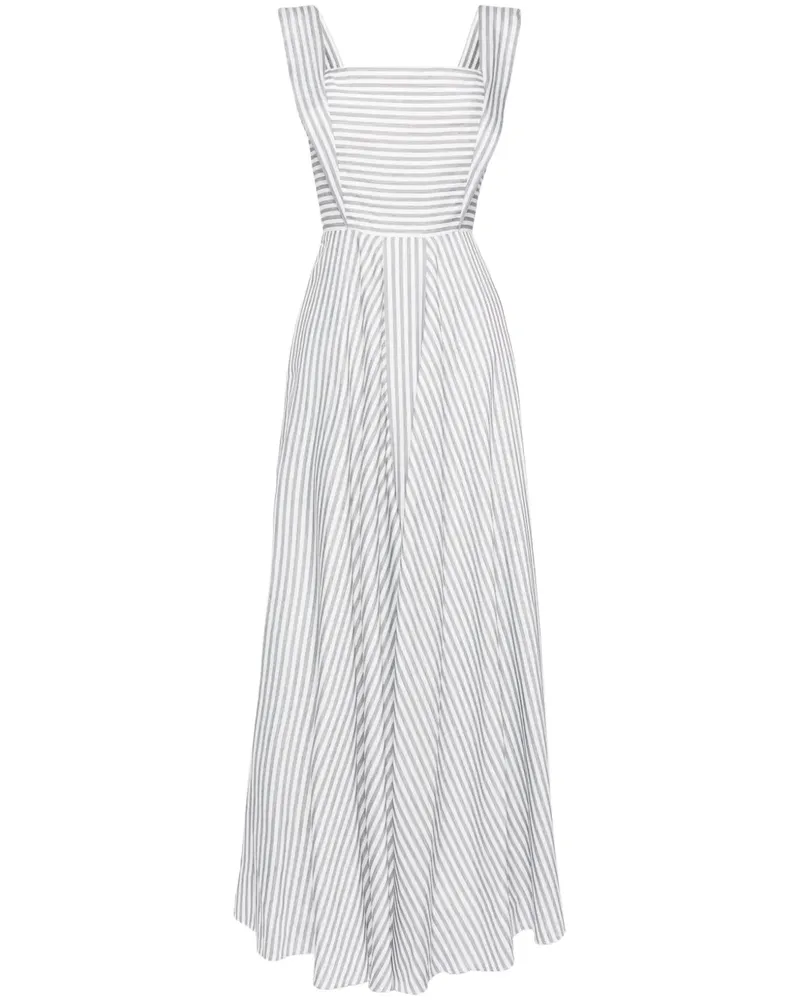 Saiid Kobeisy Gestreiftes Maxikleid - Blau Blau