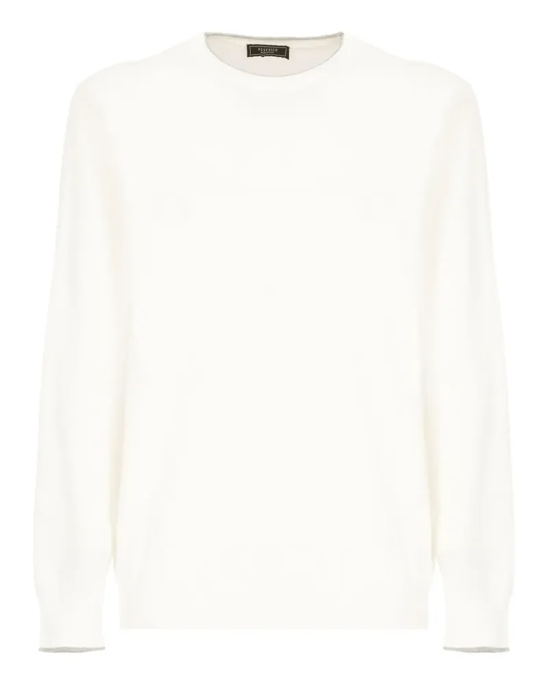 Peserico Klassischer Pullover - Weiß Weiß