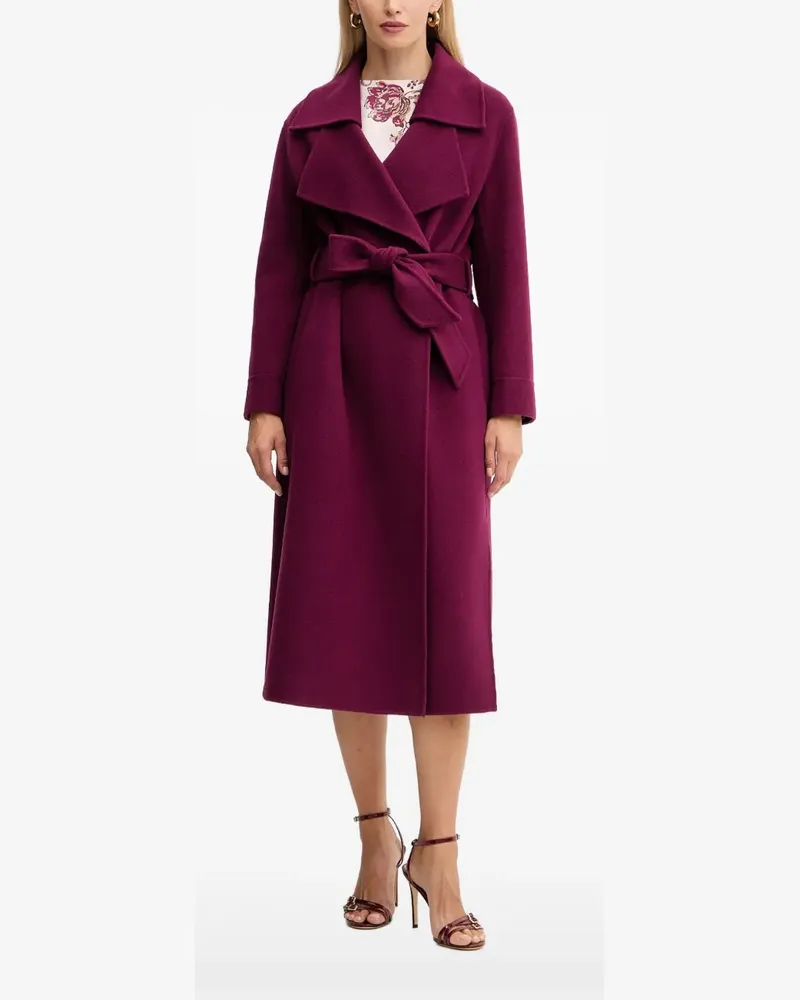 Simona Corsellini Mantel mit Gürtel - Violett Violett