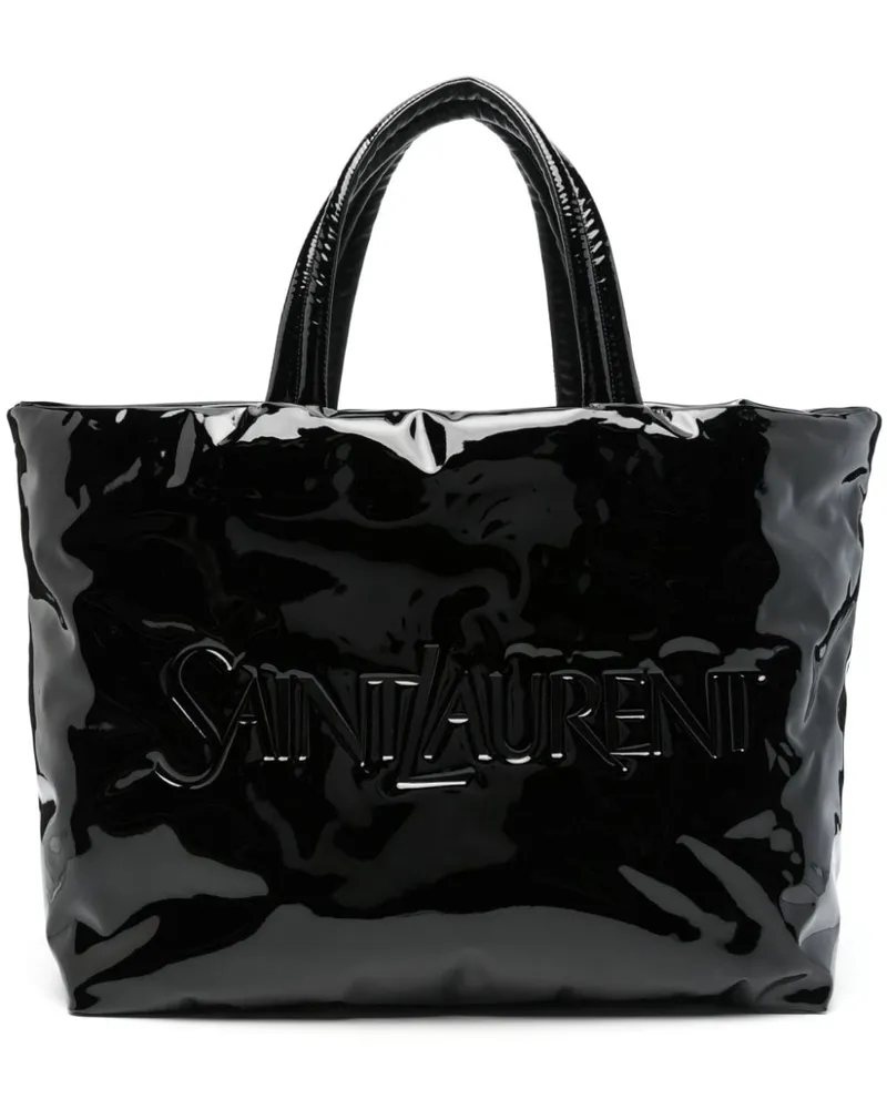 Saint Laurent Schultertasche mit Logo-Prägung - Schwarz Schwarz