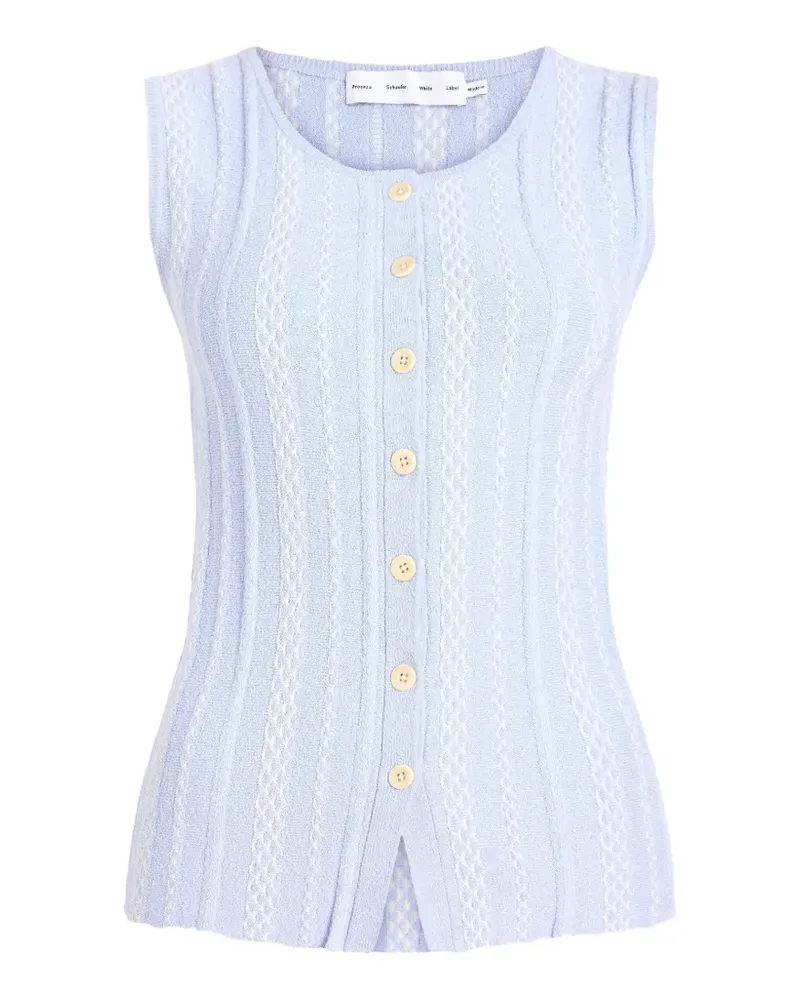 Proenza Schouler Strukturierter Alyna Pullunder - Blau Blau