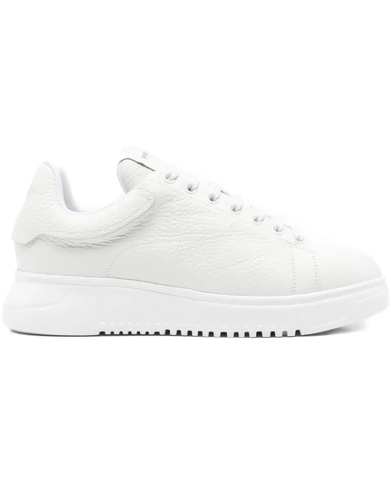 Emporio Armani Sneakers mit wattierter Zunge - Weiß Weiß