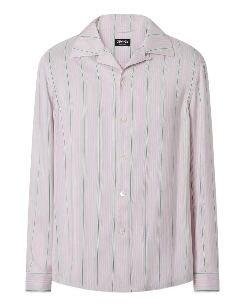 Ermenegildo Zegna Hemd mit Längsstreifen - Rosa Rosa