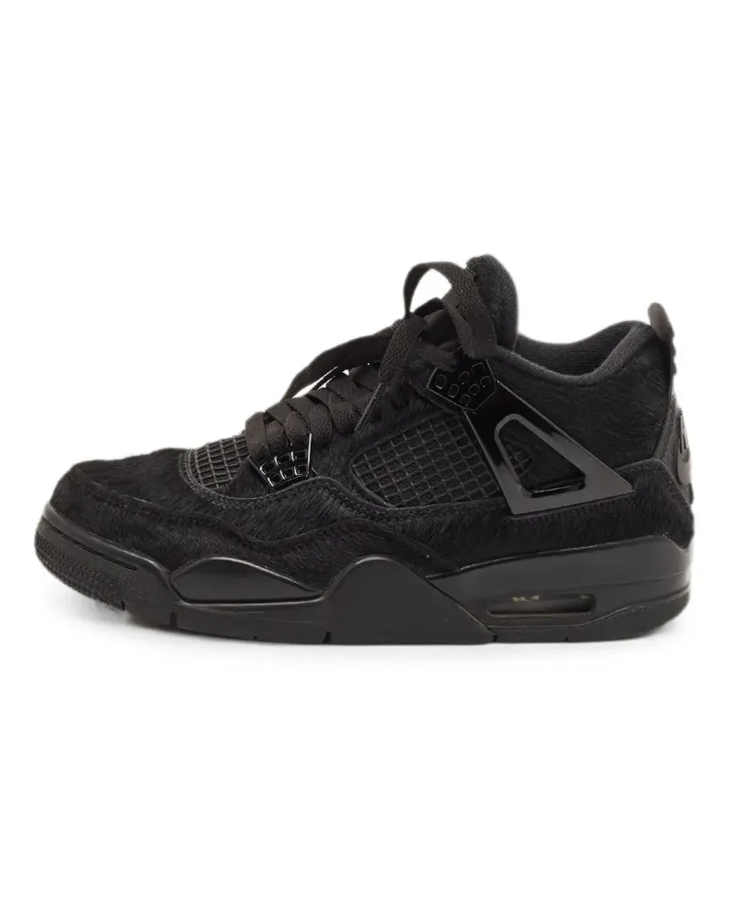 Jordan Air  4 Retro calf hair sneakers - Schwarz Schwarz