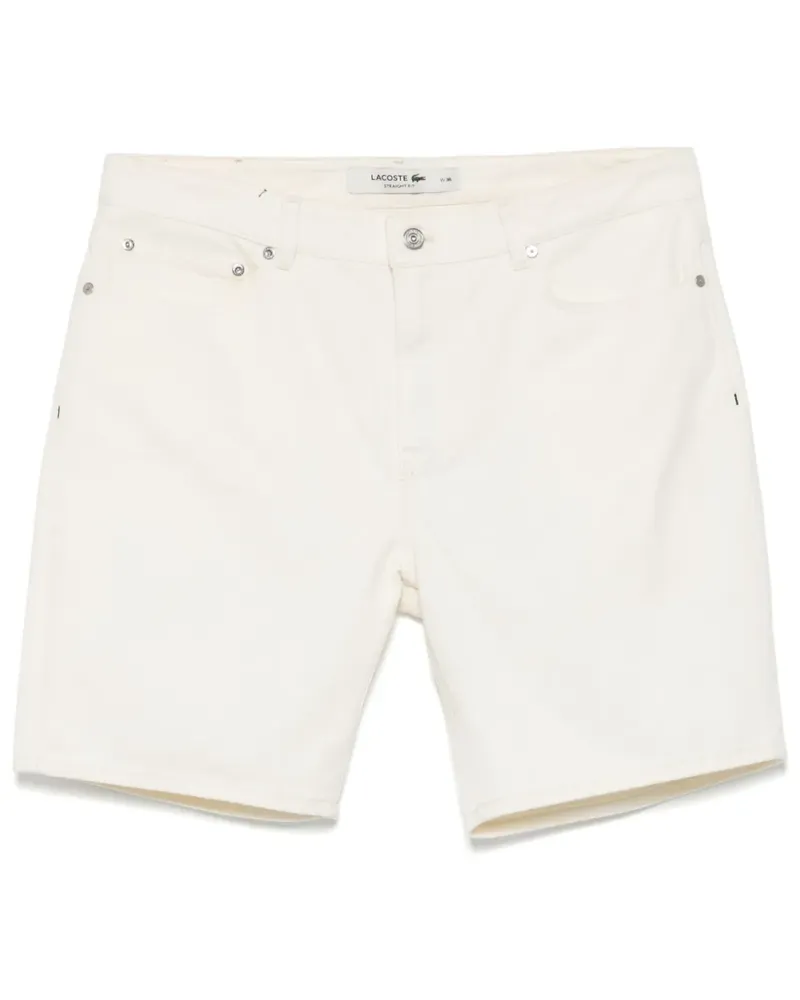 Lacoste Bermudas aus Denim - Weiß Weiß
