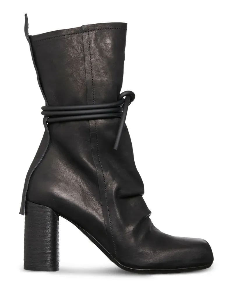 puro tie-detail boots - Schwarz Schwarz