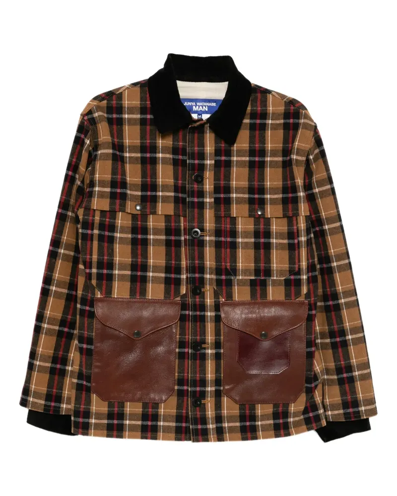 Junya Watanabe x Filson karierte Flanelljacke - Nude Nude