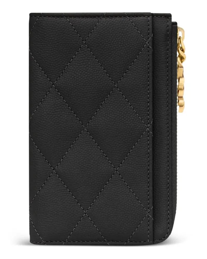 Saint Laurent Gestepptes Kartenetui - Schwarz Schwarz
