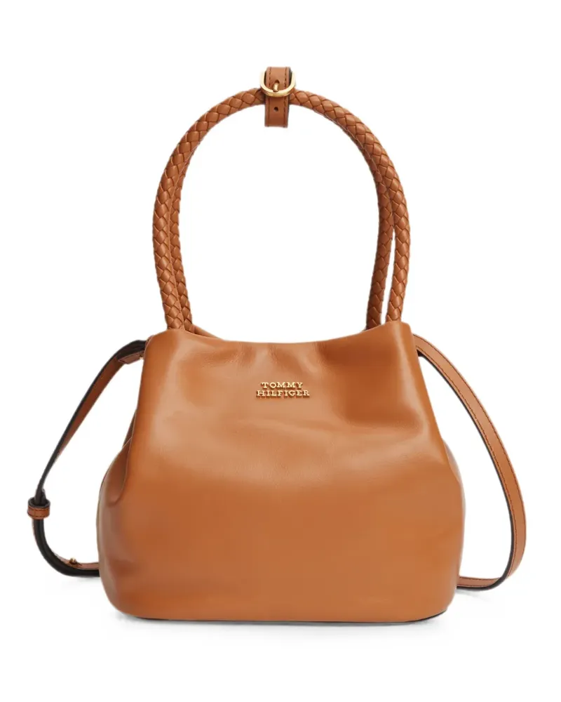 Tommy Hilfiger braided-handle shoulder bag - Nude Nude