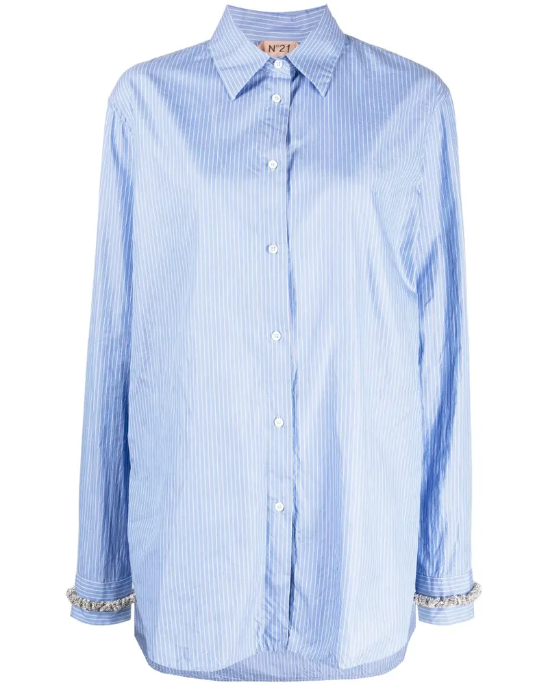 N° 21 Gestreiftes Hemd - Blau Blau