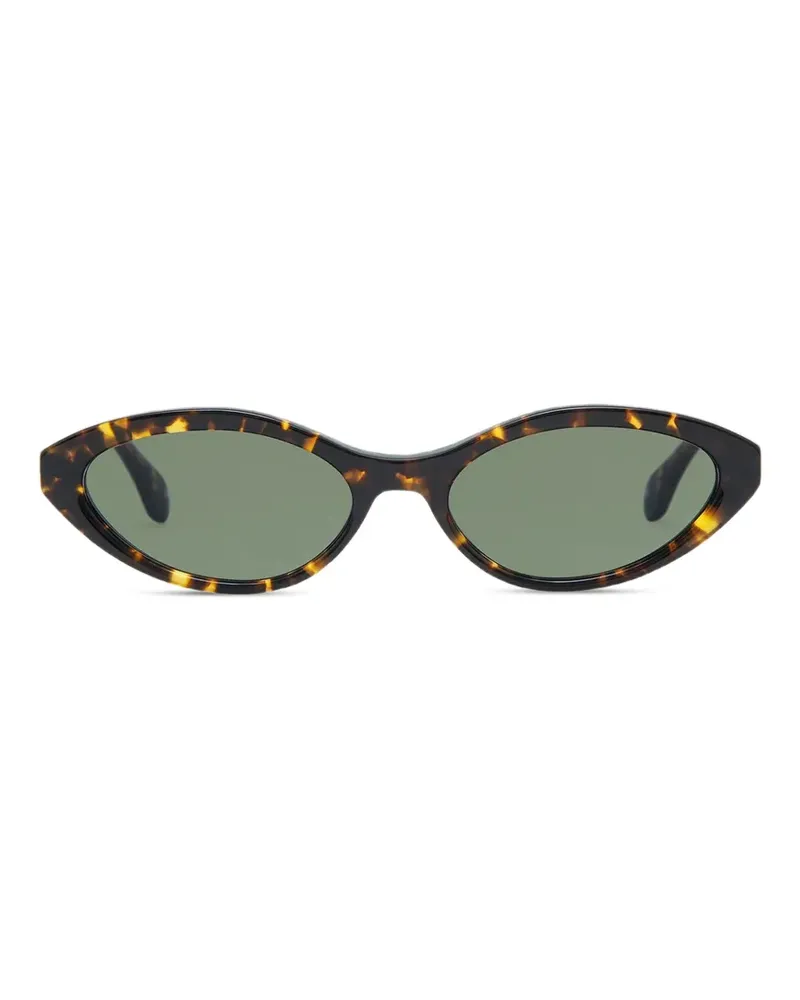 GIGI STUDIOS Nadiena oval-frame sunglasses - Braun Braun