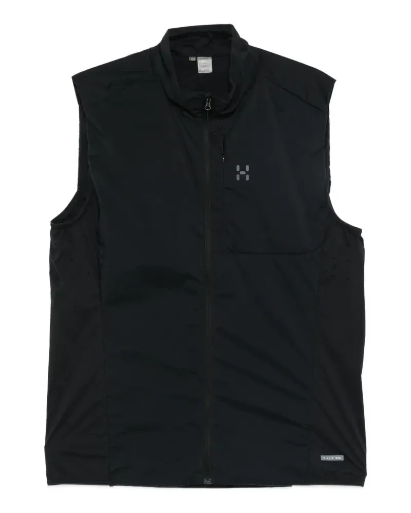 Haglöfs Jacke mit Logo-Print - Schwarz Schwarz