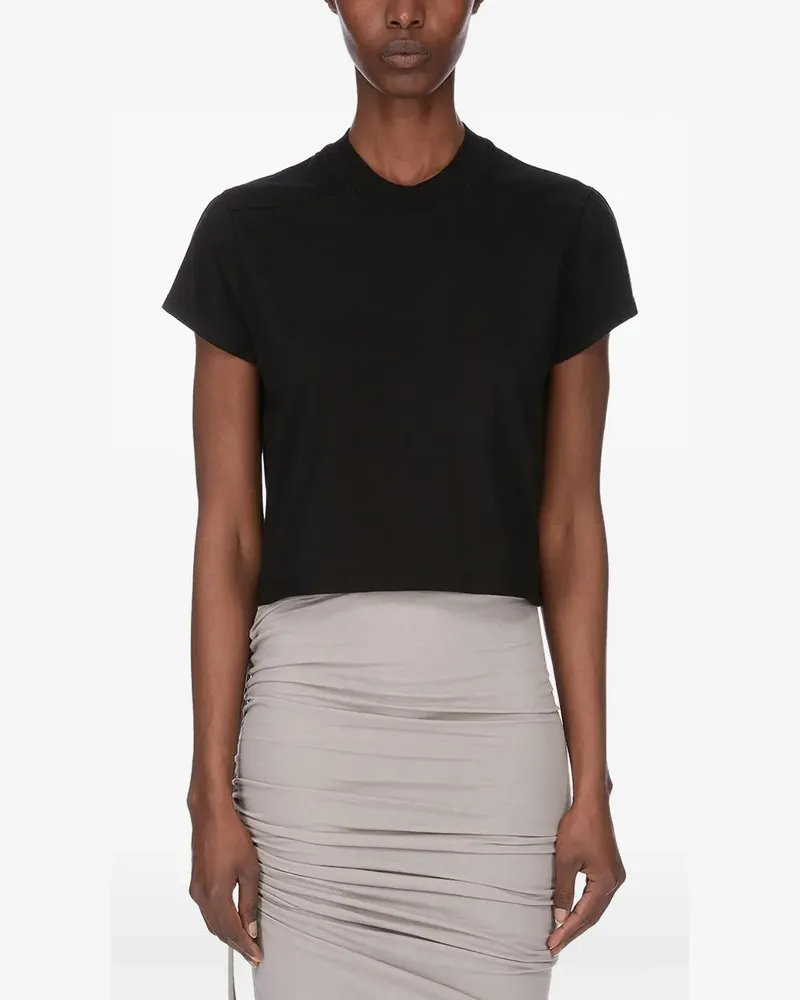 DRKSHDW by Rick Owens Small Level Cropped-T-Shirt - Schwarz Schwarz