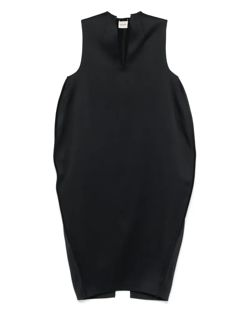 KHAITE Blanche Midikleid - Schwarz Schwarz