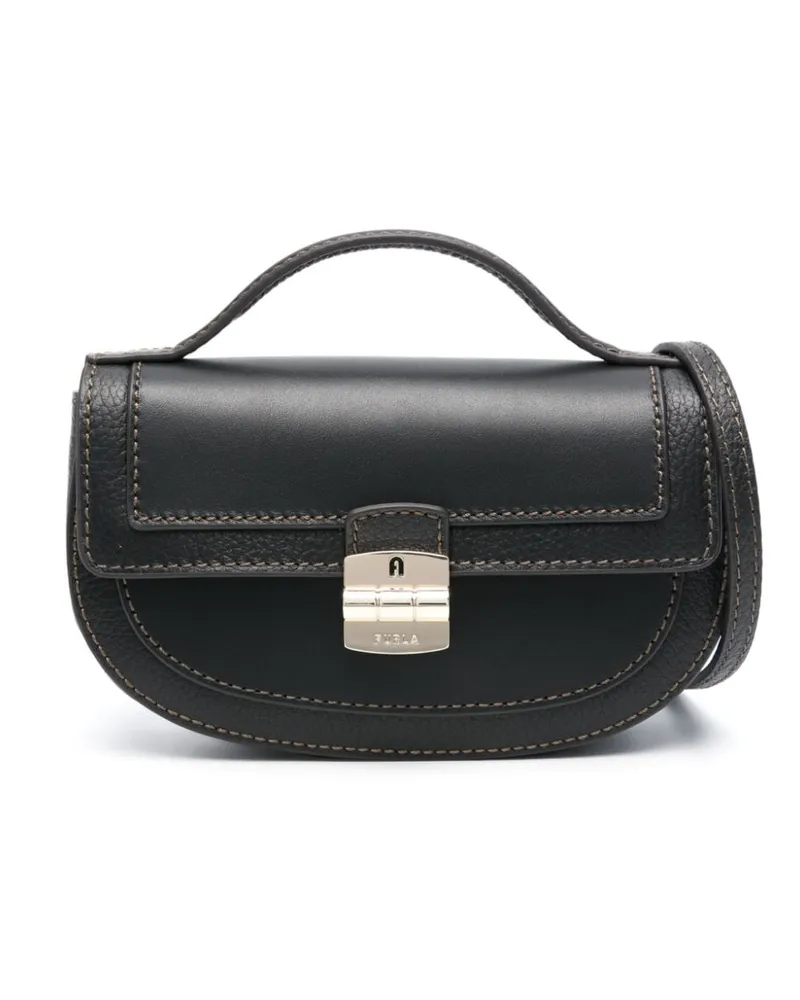 Furla Club 2 Handtasche - Schwarz Schwarz