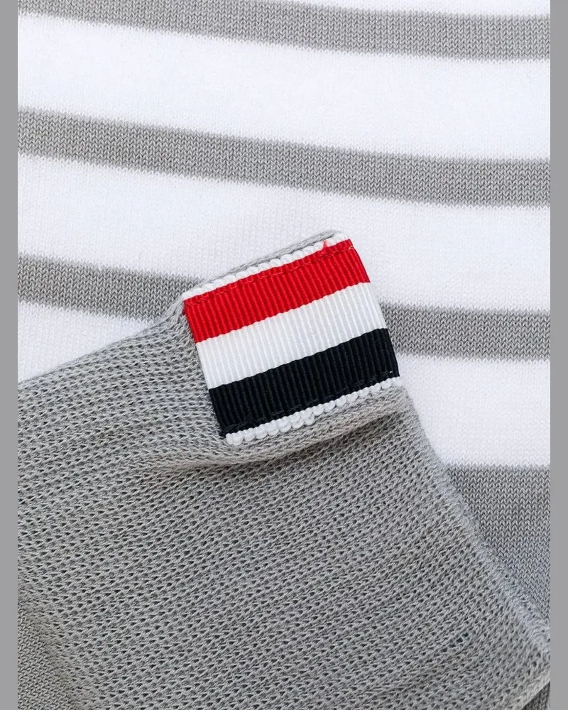 Thom Browne Gestreifte Socken - Grau Grau