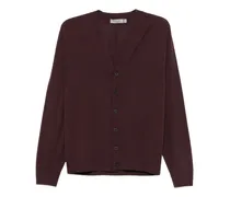 Cardigan mit V-Ausschnitt - Violett