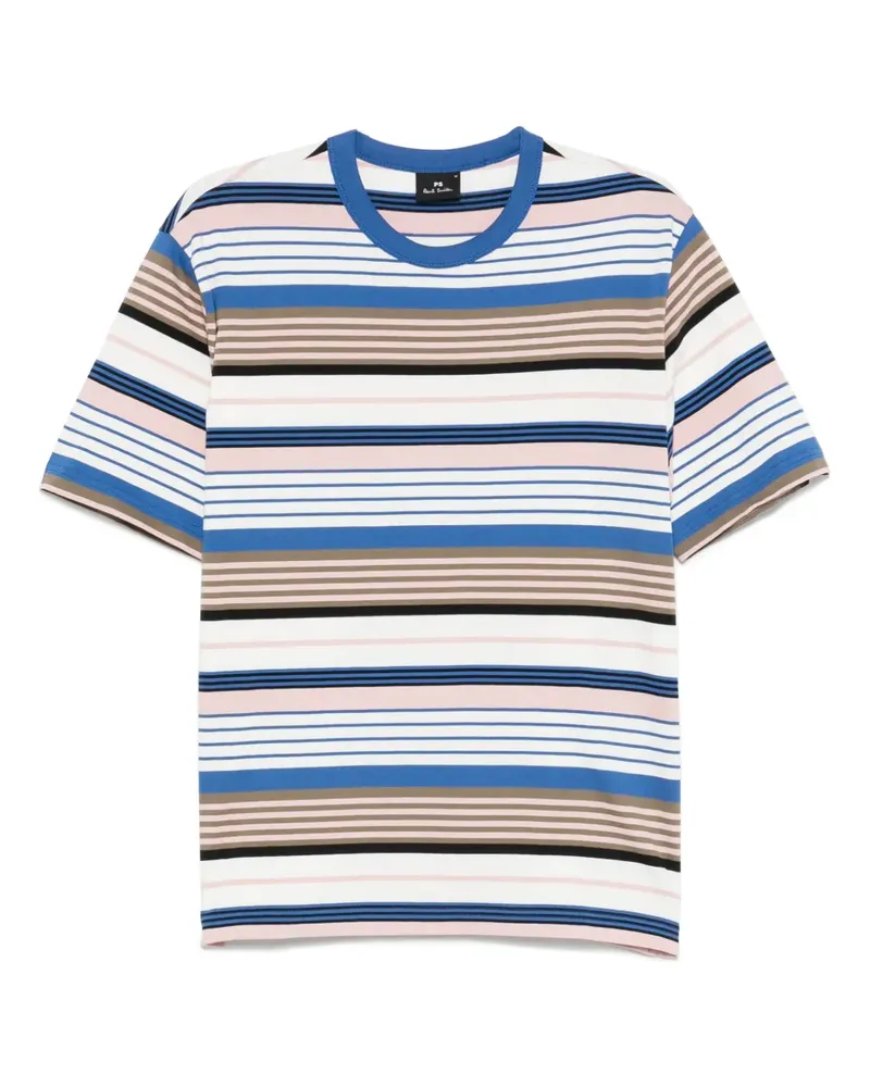 Paul Smith Gestreiftes T-Shirt - Blau Blau