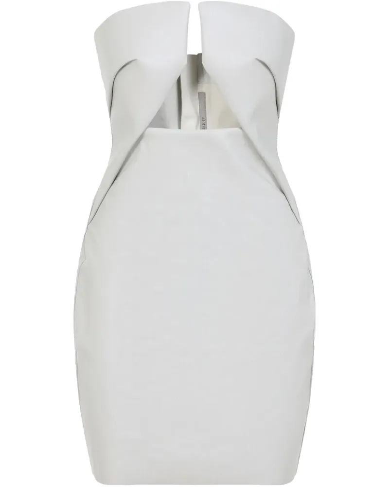 Rick Owens Minikleid mit Cut-Out - Weiß Weiß