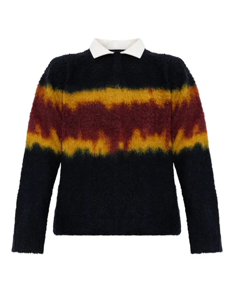 Sacai Pullover mit Farbverlauf-Optik - Blau Blau