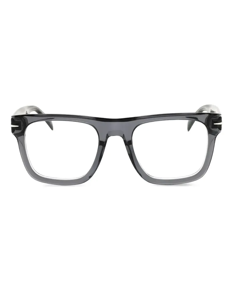 EYEWEAR by DAVID BECKHAM Brille mit eckigem Gestell - Grau Grau