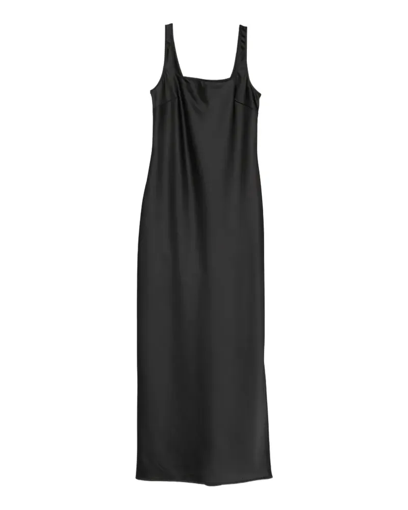 Manuel Ritz square-neck slit dress - Schwarz Schwarz