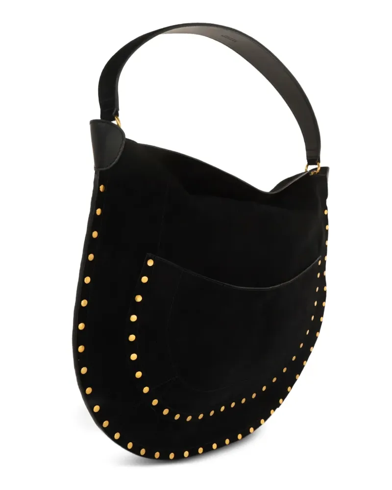 Isabel Marant Schultertasche mit Nieten - Schwarz Schwarz