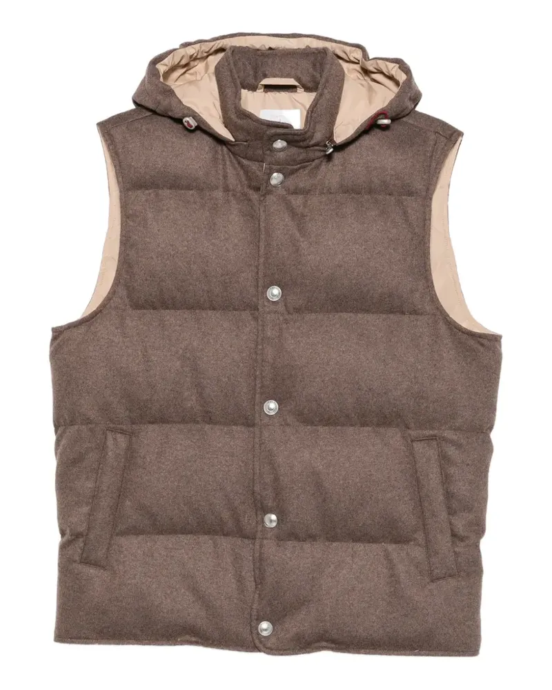 Eleventy Weste aus Wildleder - Braun Braun