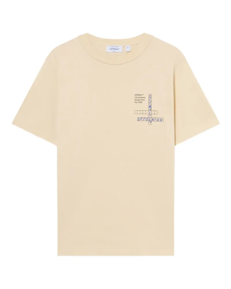 OFF-WHITE Connect Dots T-Shirt - Nude Nude