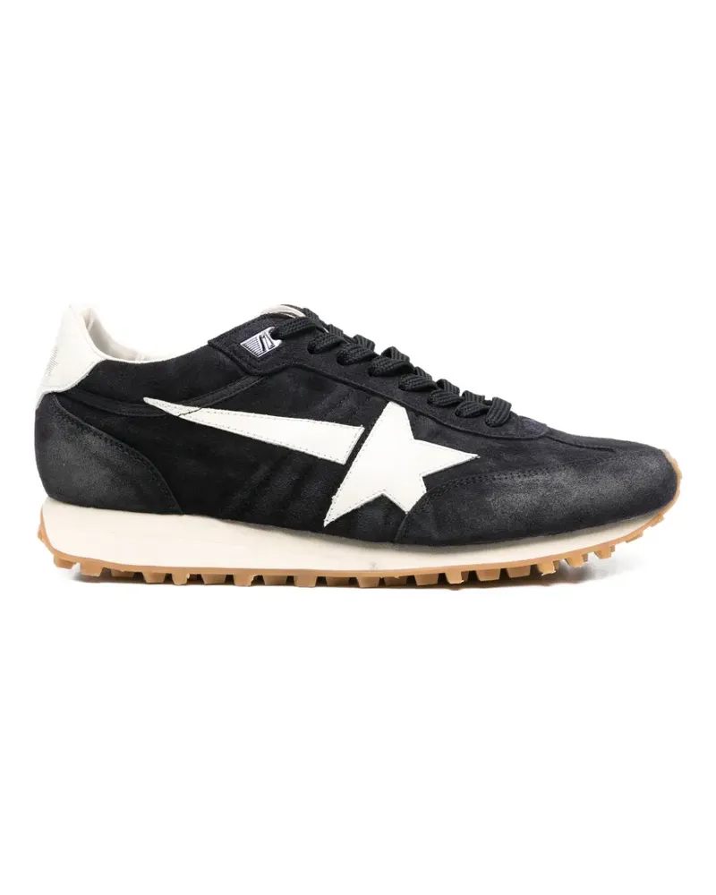 Golden Goose suede star leather sneakers - Schwarz Schwarz