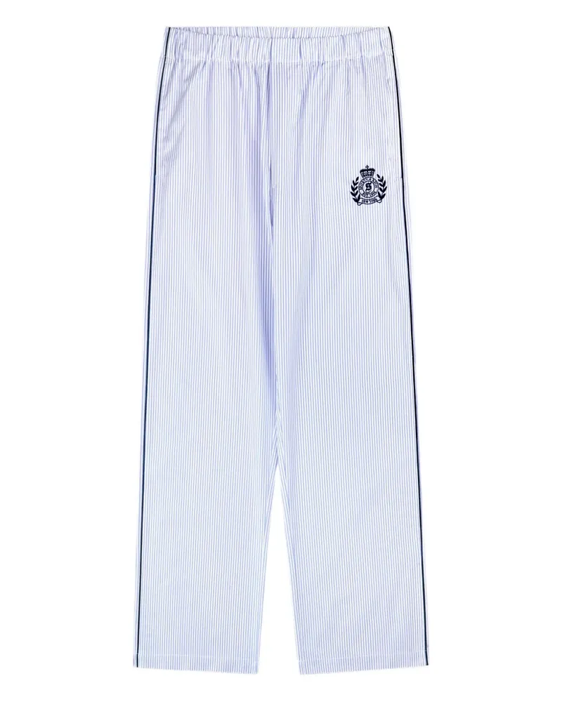 SPORTY & RICH stripe embroidered pyjama - Blau Blau