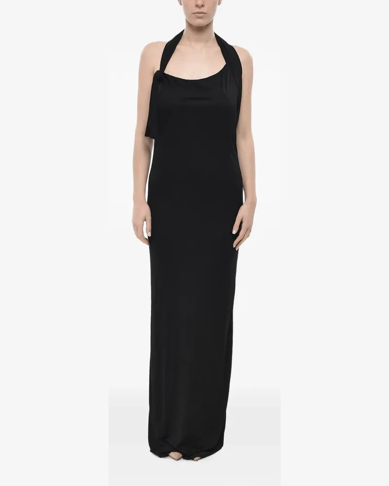 Saint Laurent halterneck open-back maxi dress - Schwarz Schwarz