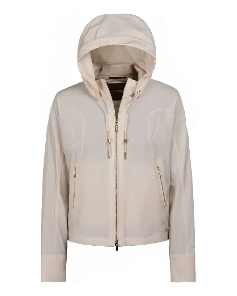 MOORER Elethia drawstring-fastening hooded jacket - Nude Nude