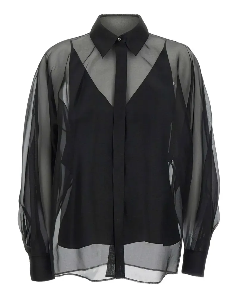 Max Mara Oval Hemd - Schwarz Schwarz