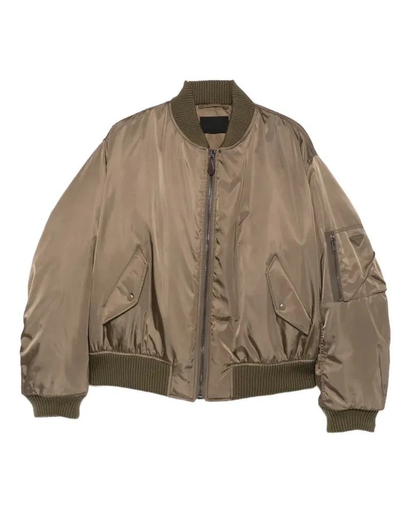 Prada Klassische Bomberjacke - Grün Grün