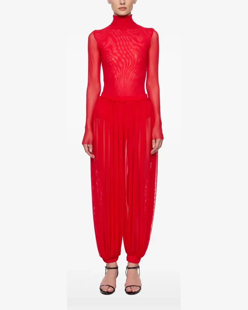 ATU Body Couture Body aus Mesh - Rot Rot