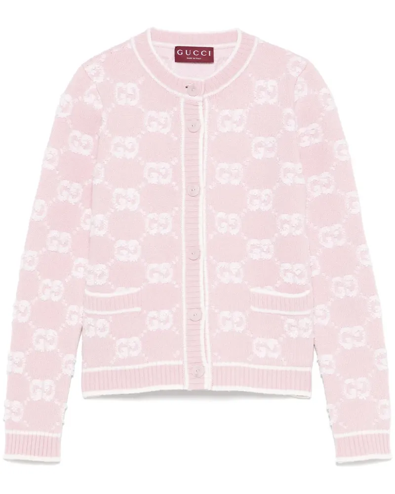 Gucci Cardigan mit Logo-Jacquard - Rosa Rosa