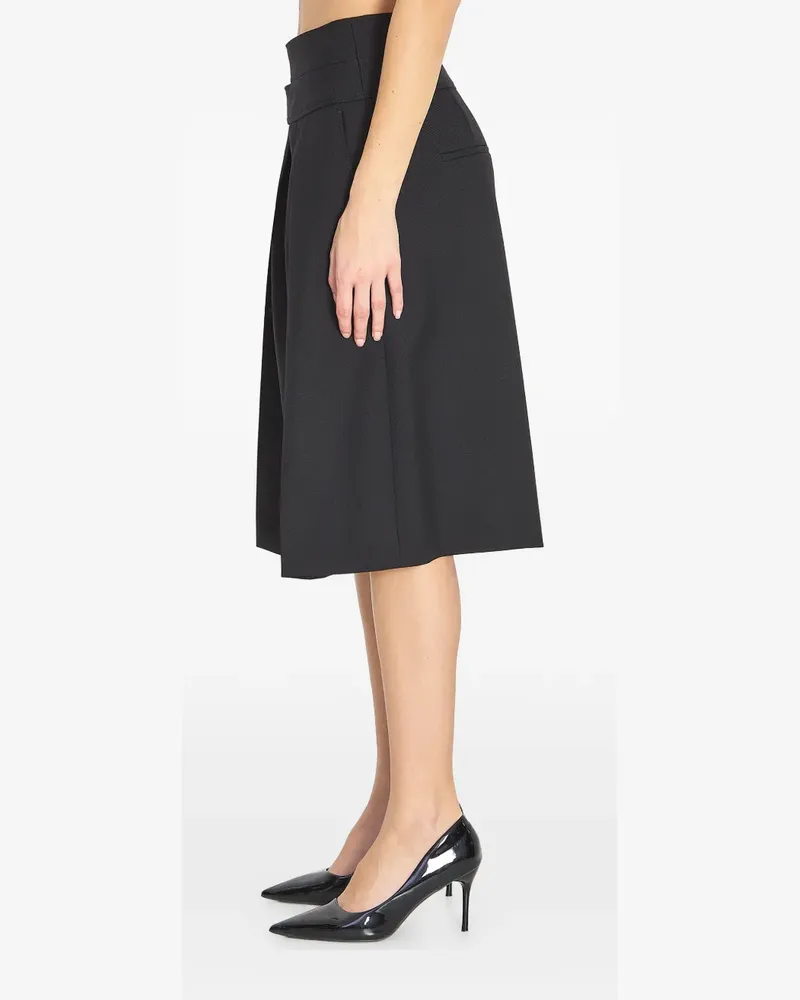 Chloé double-belt pleated shorts - Schwarz Schwarz