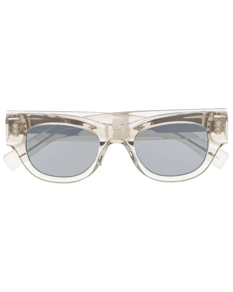 Saint Laurent Transparente Sonnenbrille - Grau Grau