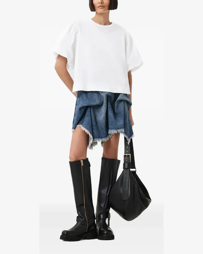 AllSaints Jess puff-sleeve top - Weiß Weiß