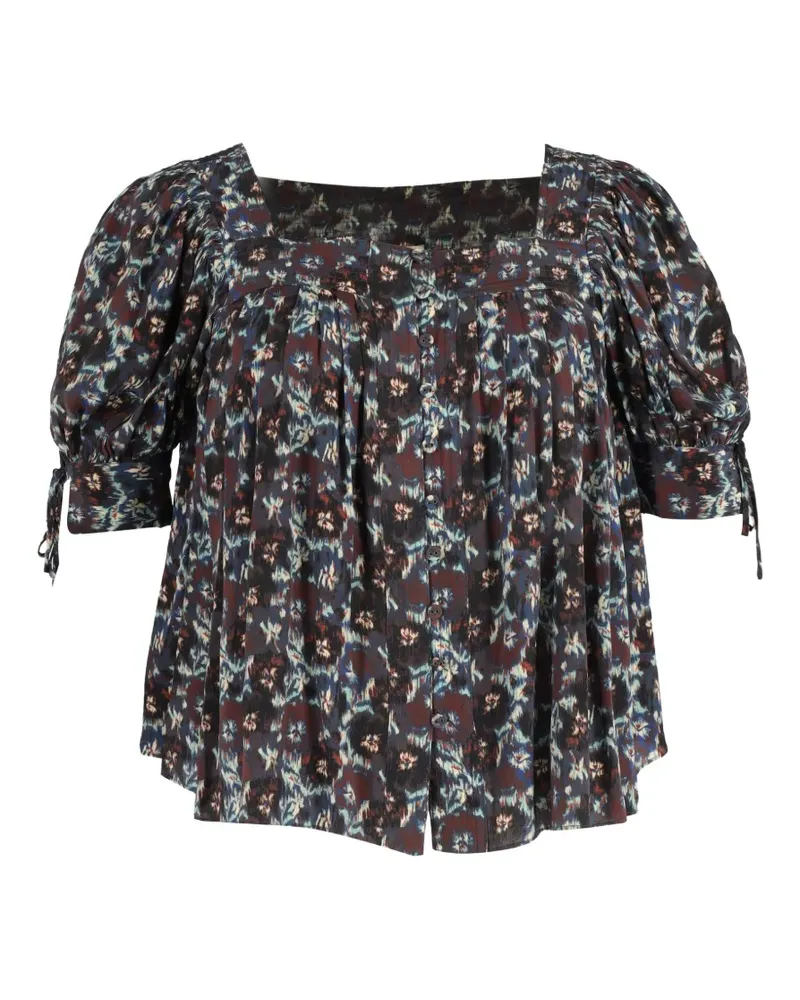 Ulla Johnson Lorraine floral-print blouse - Blau Blau