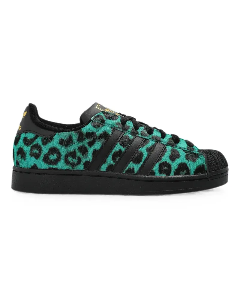 adidas Superstar II leopard-print leather sneakers - Grün Grün